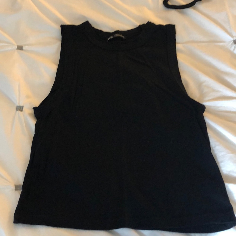 Black Muscle Tank Top